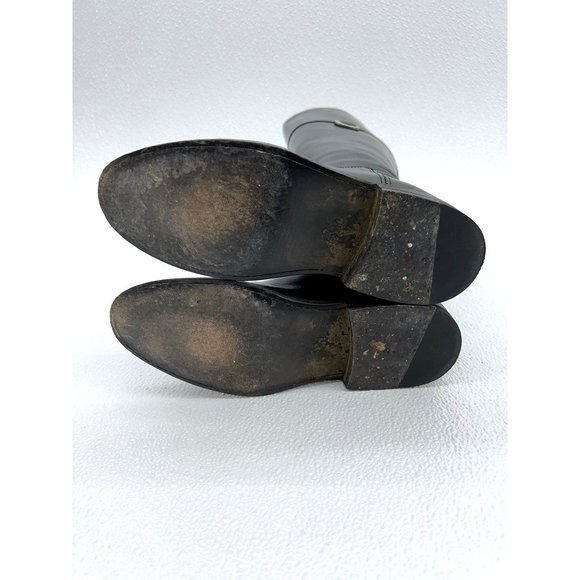 Frye Jayden Riding Boots High Knee Western Tall Boots D Ring Womens 6 B Black - Picture 8 of 10